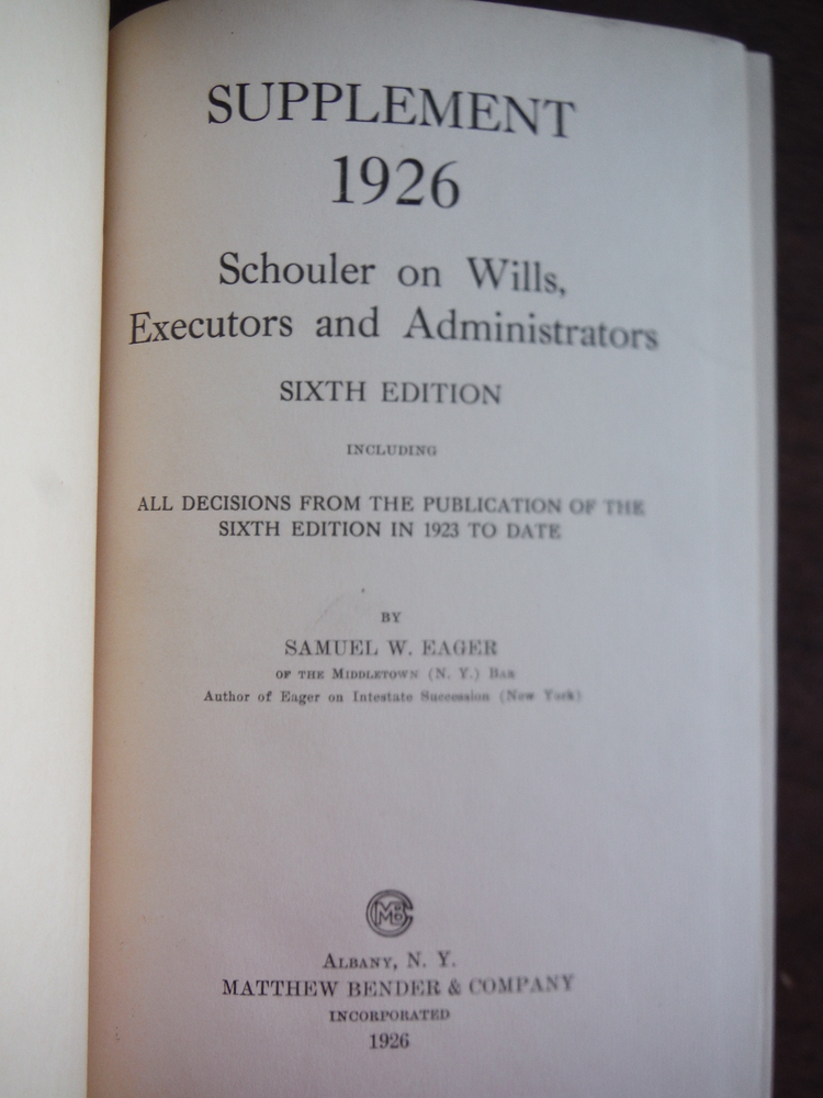 Image 3 of Law of Wills Executors and Administrators - Sixth Edition (Five Volumes Plus Sup