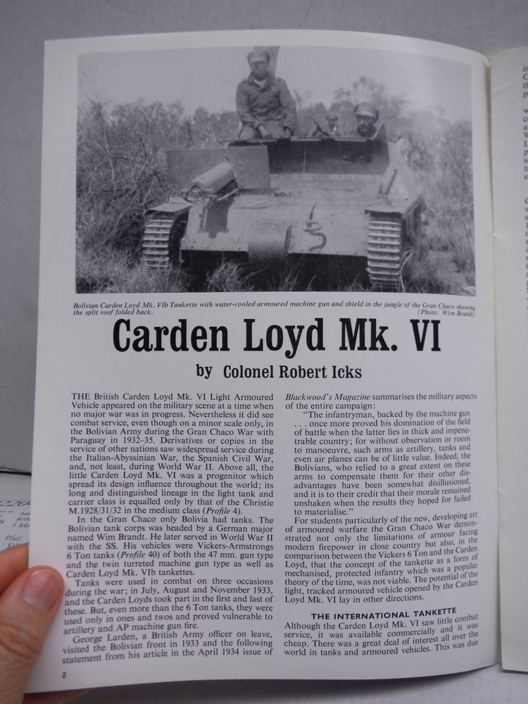 Image 1 of Armour in Profile No. 16: Carden Loyd Mk VI