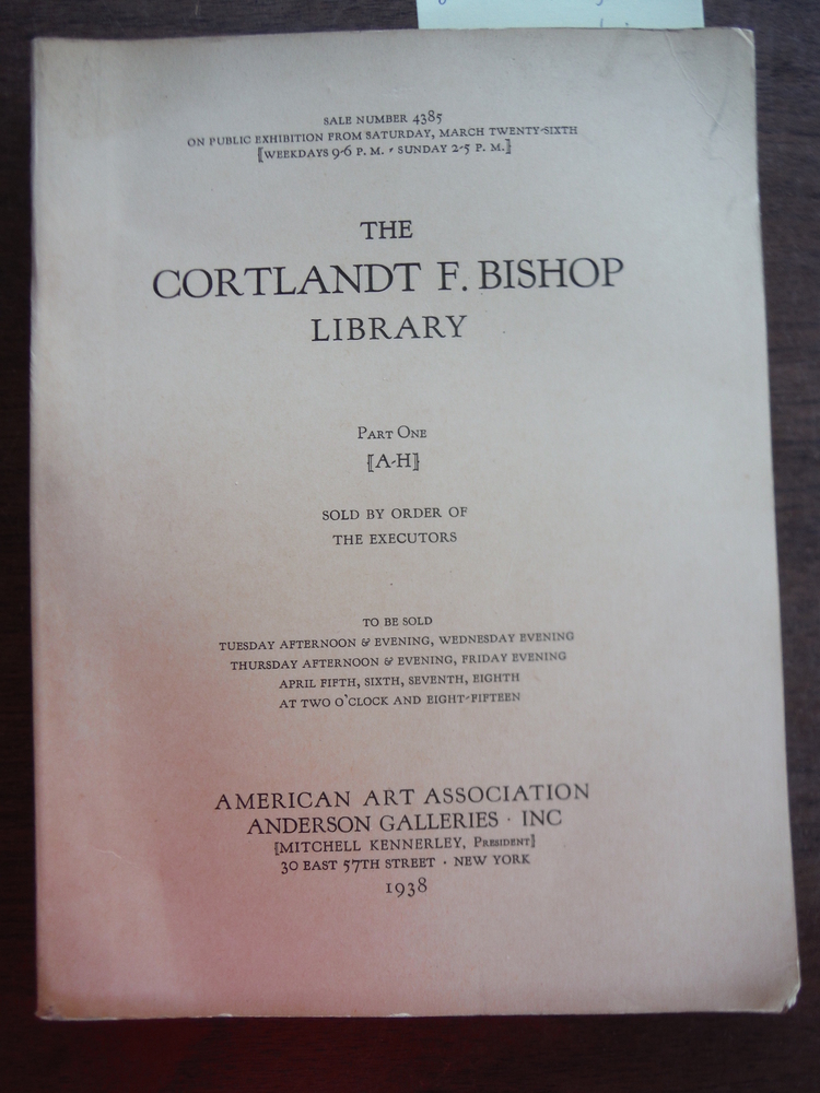 The Cortlandt F. Bishop Library. Part 1 [a-H]