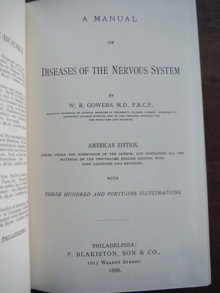 Image 1 of A Manual of Disease of the Nervous System