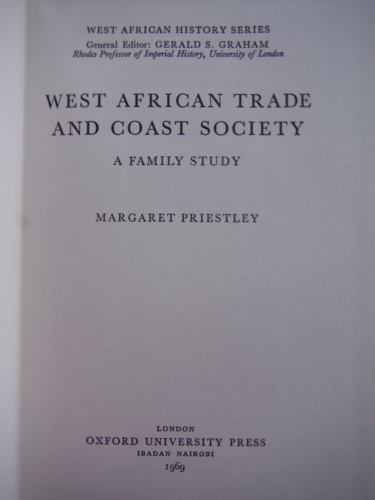 Image 1 of West African Trade and Coast Society: A Family Study (West African History)