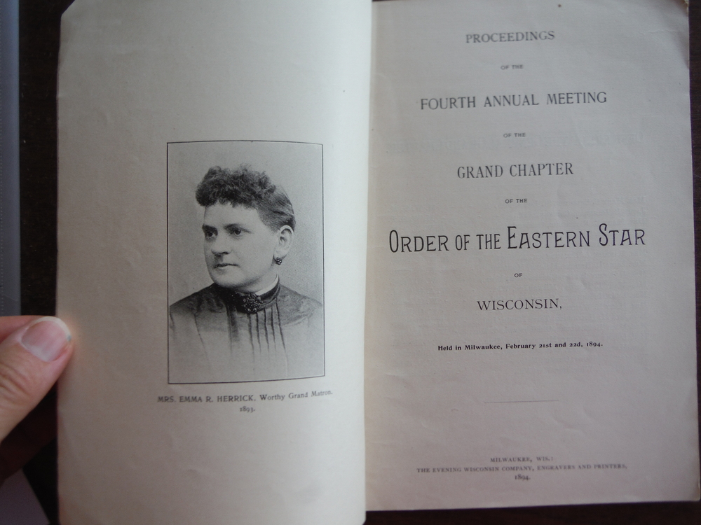 Image 1 of Proceedings of the Fourth Annual Meting of the Grand Chapter of the Order of the