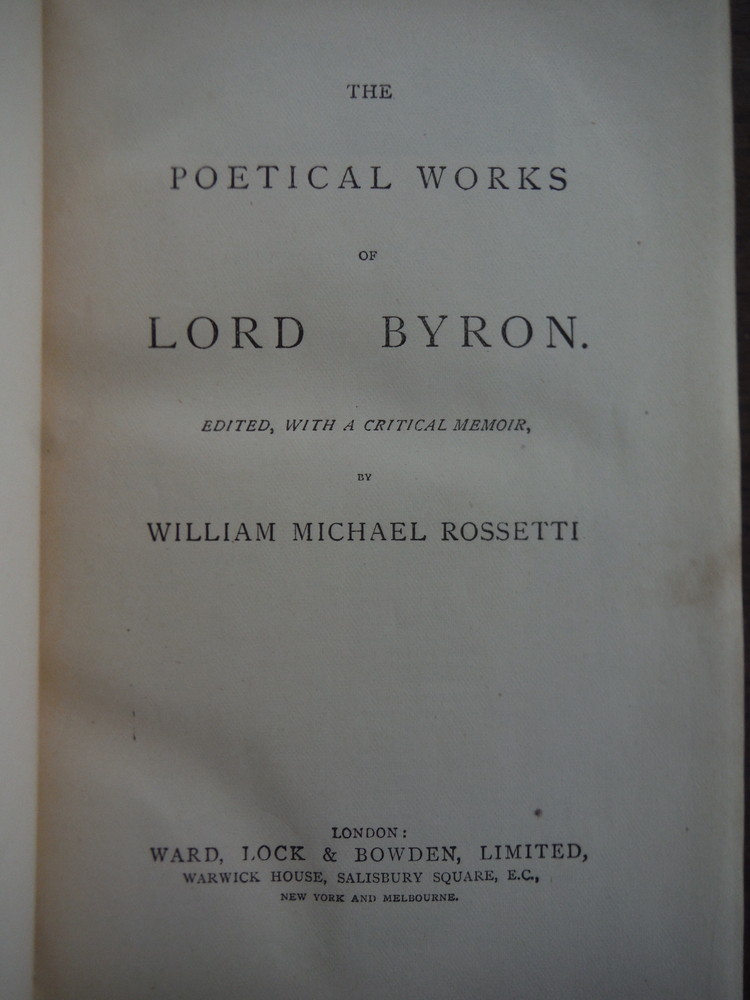 Image 1 of The Poetical Works of Lord Byron