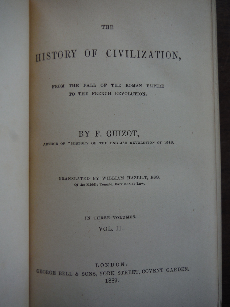 Image 1 of The History of Civilization, from the Fall of the Roman Empire to the French Rev
