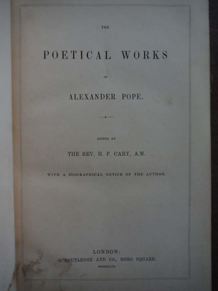Image 1 of Poetical works of Alexander Pope. 2nd Edition