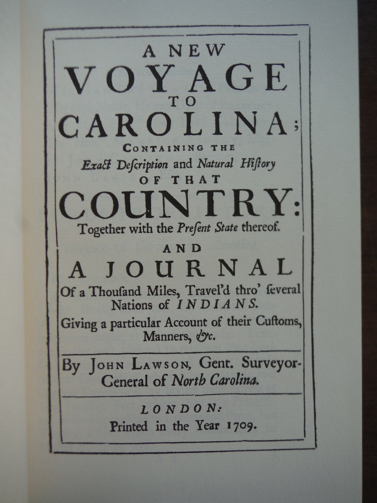 Image 1 of A new voyage to Carolina (March of America facsimile series)