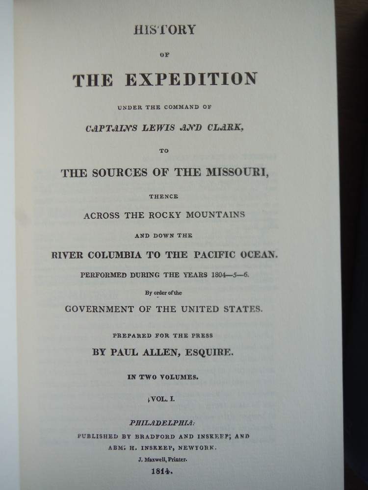 Image 1 of THE EXPEDITION OF LEWIS AND CLARK Two Volumes (March of America Facsimile Series