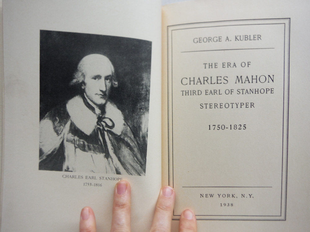 Image 1 of ERA OF CHARLES MAHON, THIRD EARL OF STANHOPE, STEREOTYPER 1750 - 1825.|THE
