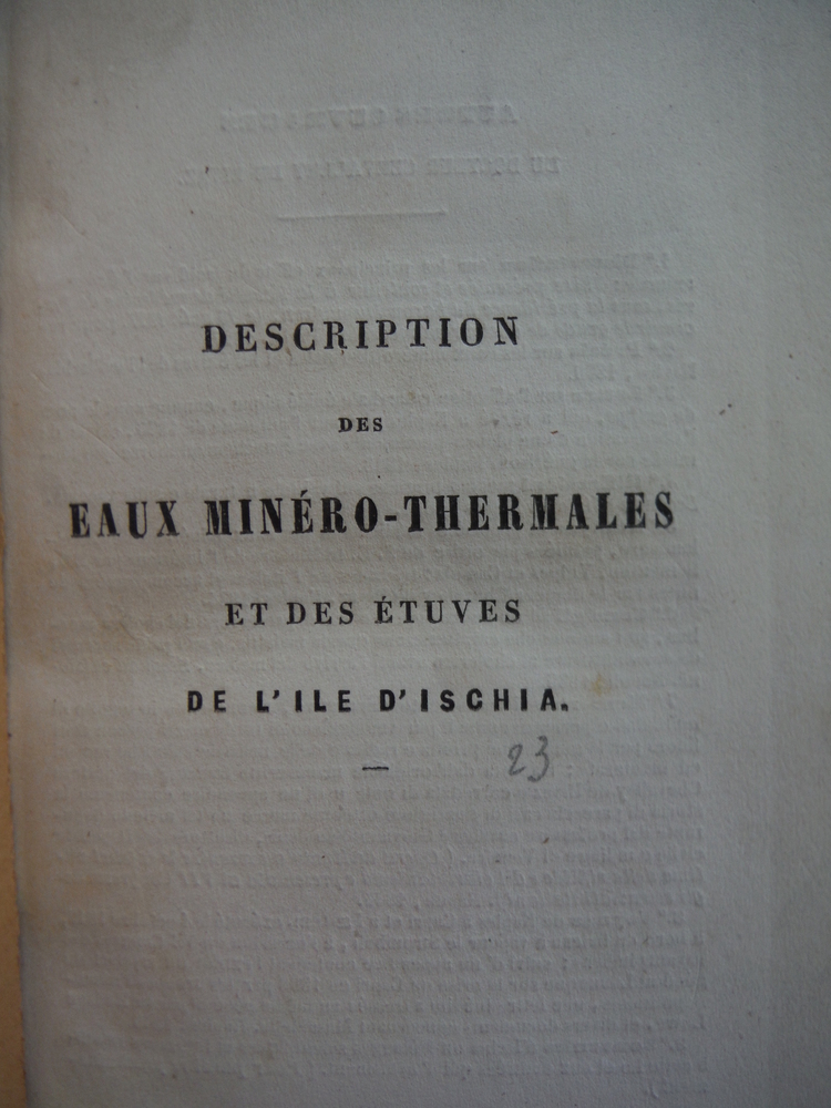 Image 3 of Description des eaux minero-thermales et des etuves de l'Ile d'Ischia. sexieme e