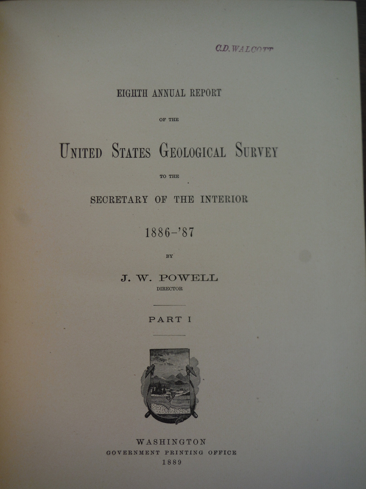 Image 1 of Eighth Annual Report of the United States Geological Survey to the Secretary of 