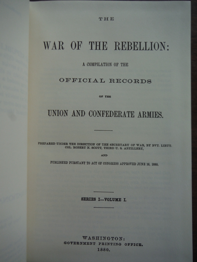 Image 1 of War of the Rebellion: Official Records of the Union and Confederate Armies, Seri