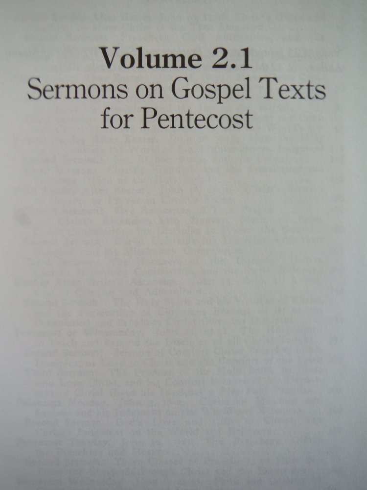 Image 1 of The Complete Sermons of Martin Luther: Volume 2.1 Sermons on Gospel Texts for Pe