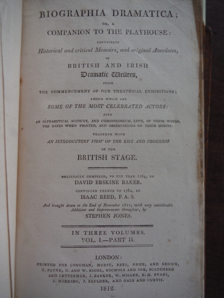 Image 2 of Biographia Dramatica; or a Companion to the Playhouse: containing historical and