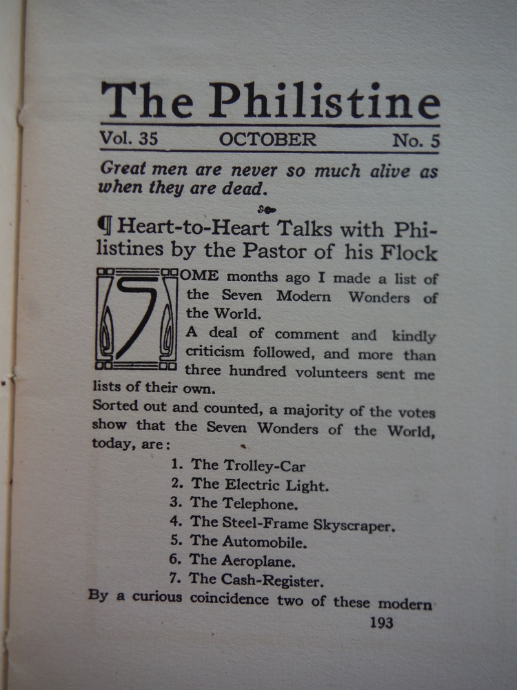 Image 3 of The Philistine A Periodical of Protest (7 Issues - 1904-1914)