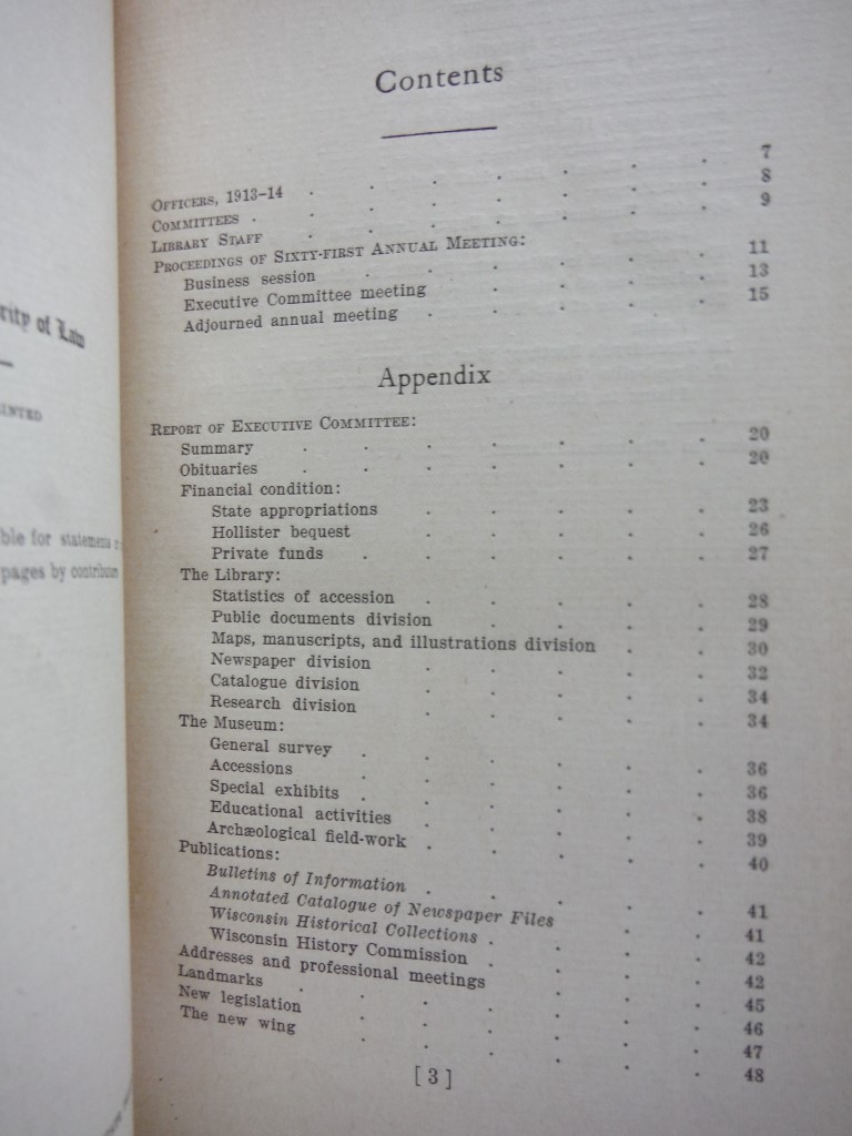 Image 2 of Proceedings of the State Historical Society of Wisconsin at its Sixty-First Annu