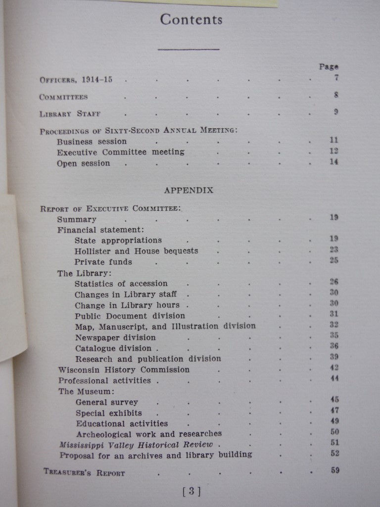 Image 2 of Proceedings of the State Historical Society of Wisconsin at Its Sixty-Second Ann