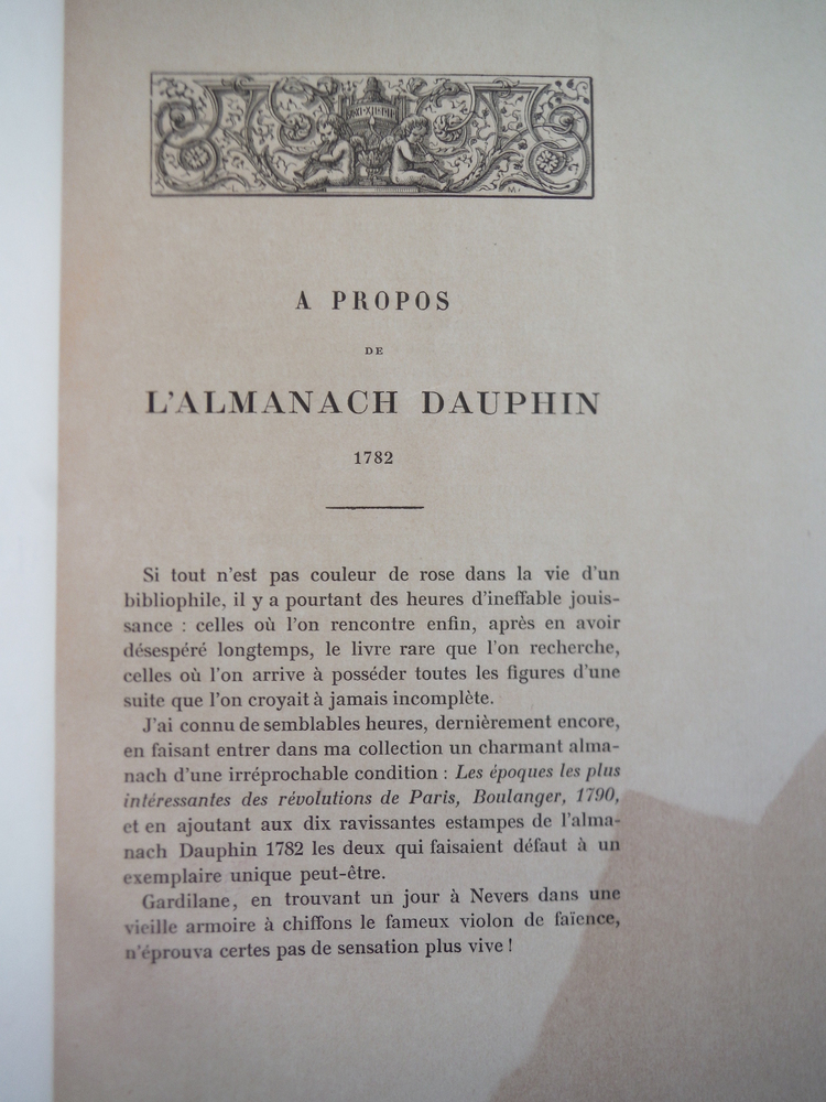 Image 2 of A Propos de L'Almanach Dauphin 1782