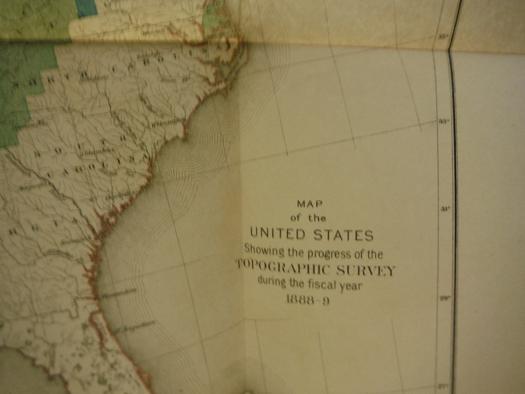 Image 1 of Map of the United States Showing the Progress of the Topographic Survey during t