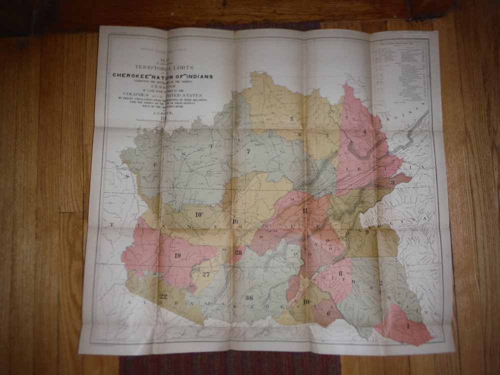 Image 0 of Map of the Former Territorial Limits of the Cherokee 