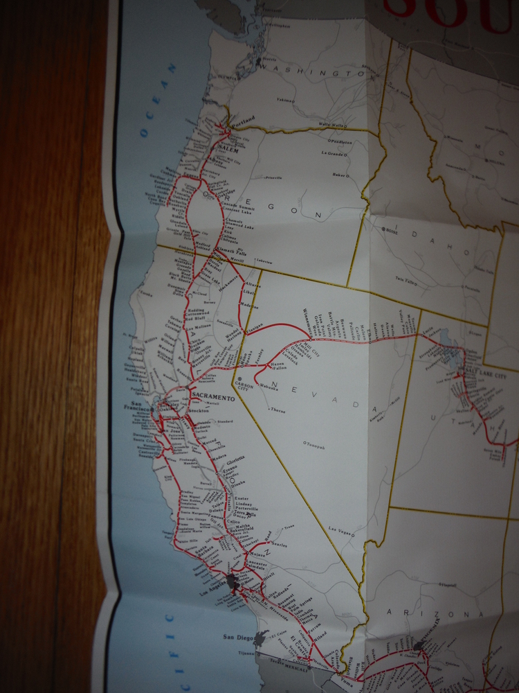 Image 1 of Southern Pacific Lines Railroad Map