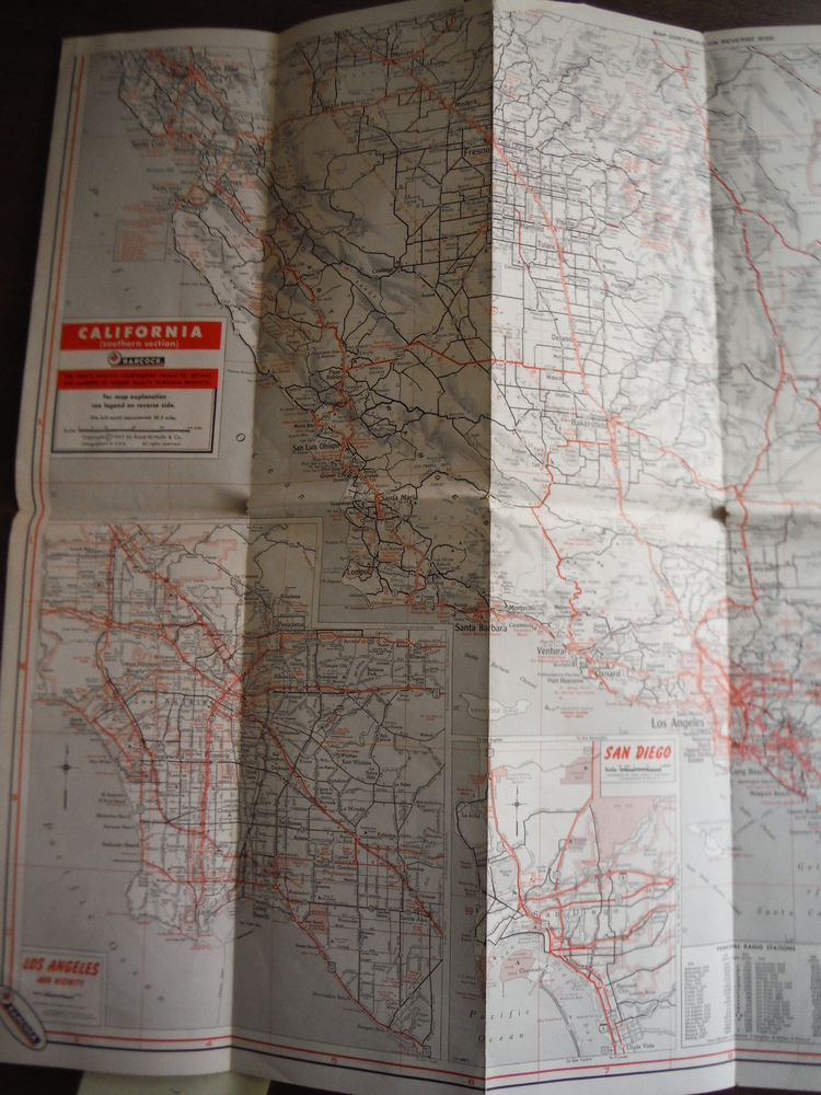 Image 1 of California Road Map - Hancock (1963)