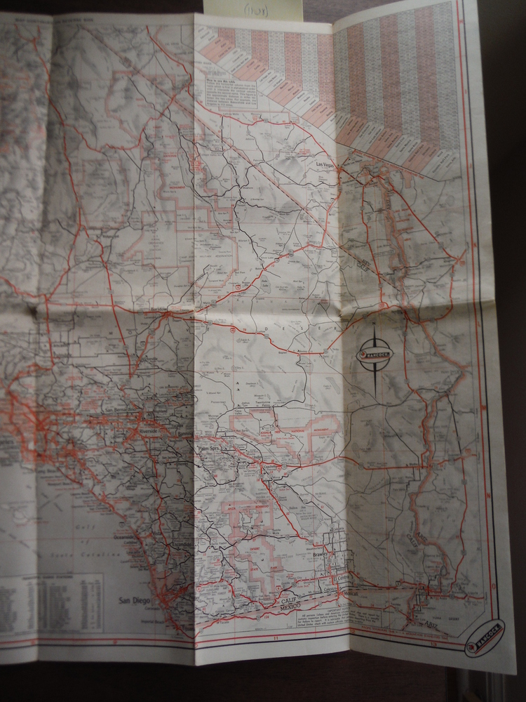 Image 2 of California Road Map - Hancock (1963)