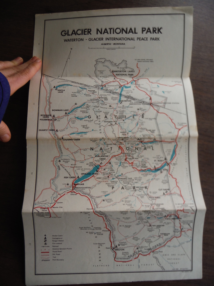 Image 0 of Glacier National Park, Montana Brochure and Map (1962)