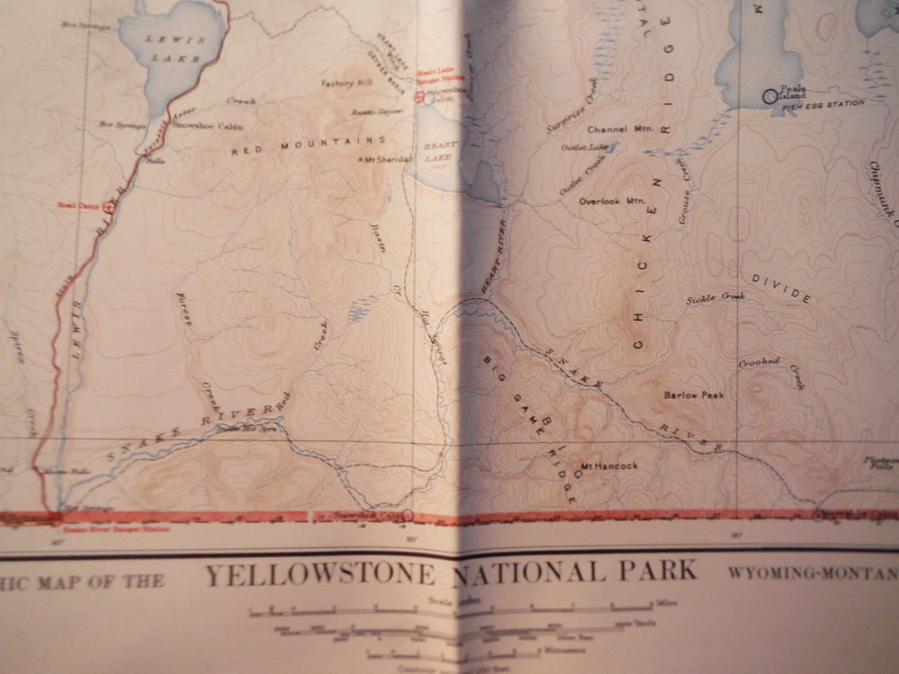 Image 0 of Topographic Map of Yellowstone National Park Wyoming - Montana- Idaho (1957)