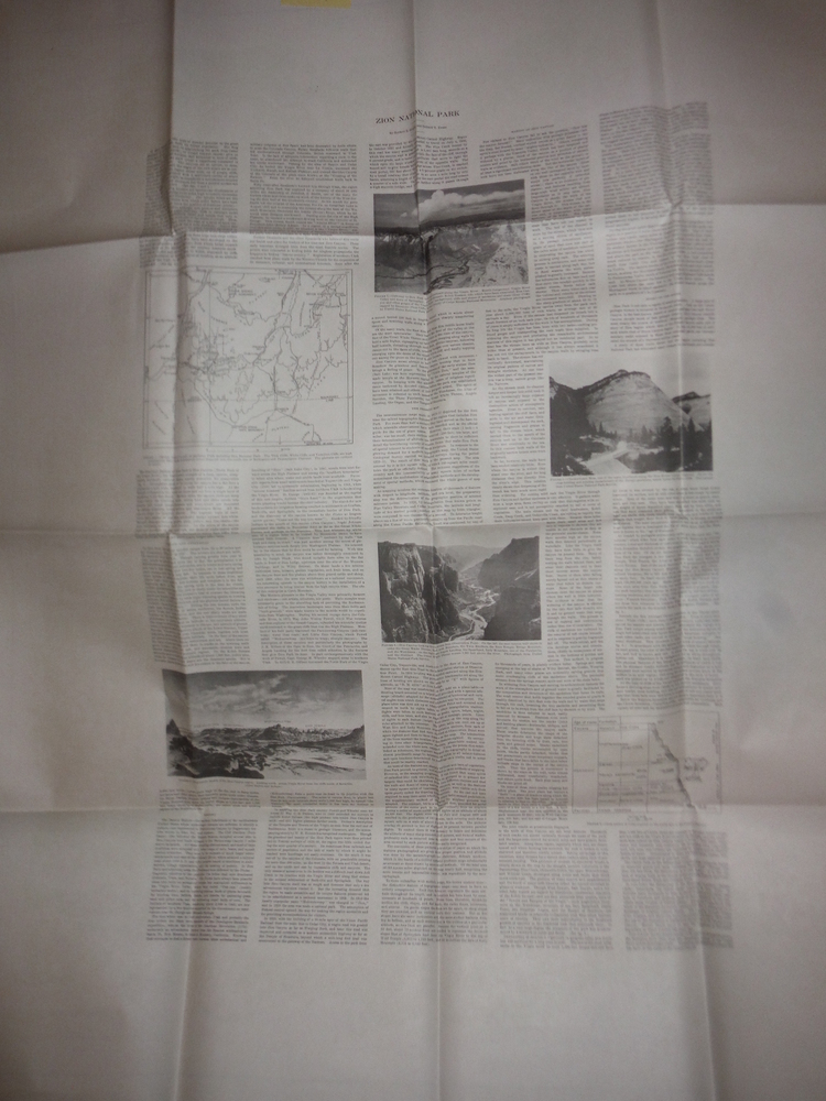 USGS Topographic Map Zion National Park Utah (1948)