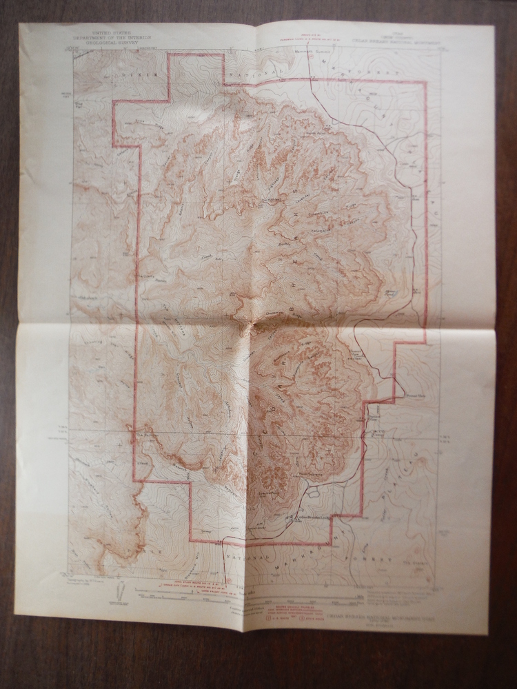 USGS Topographic Map Cedar Breaks National Monument Utah