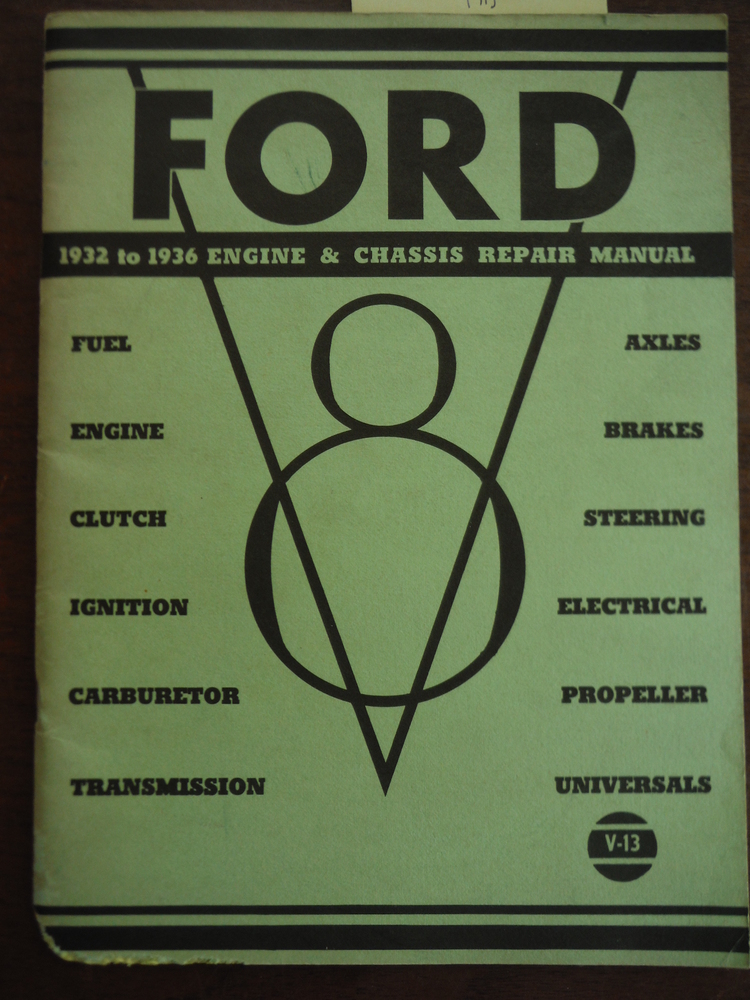Image 0 of Ford 1932 to 1936 Engine and Chassis Repair Manual