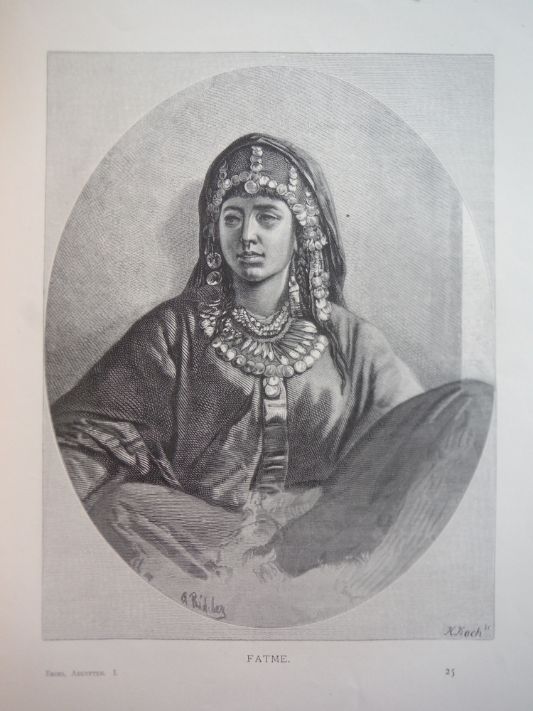 Fatme (Fatima) - Steel Engraving (1879)