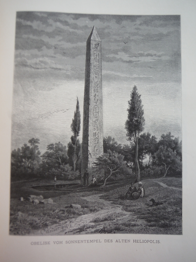 Obelisk vom Sonnentempel des Alten Heliopolis by Carl Werner
