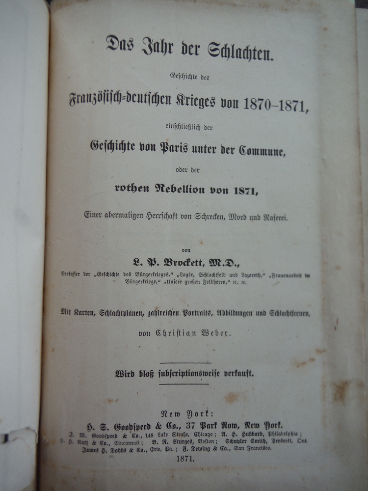 Image 1 of Das Jahr Der Schlachten Oder Der Franzosisch-Deutsche Krieg 1870-71 