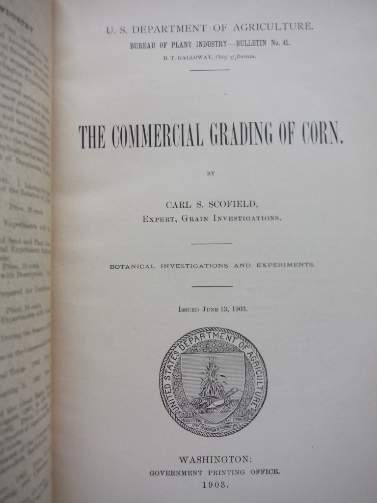 Image 3 of The Commercial Grading of Corn; Volume no.41