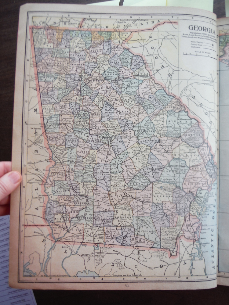 Image 1 of Maps of North Carolina, South Carolina and of Georgia (1901)