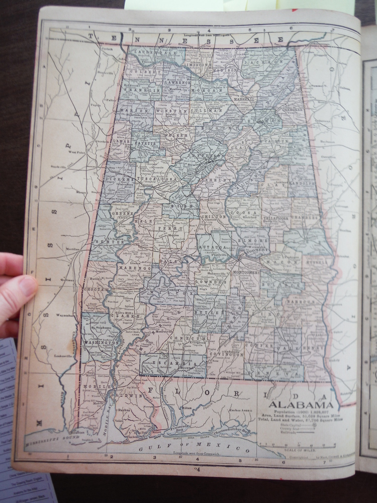 Image 1 of Maps of Florida and Alabama (1901)