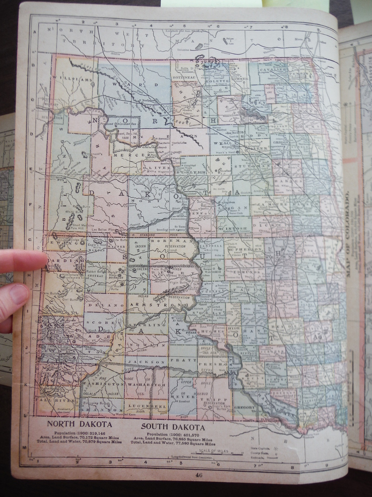 Image 1 of Maps of Arkansas and of North and South Dakota (1901)