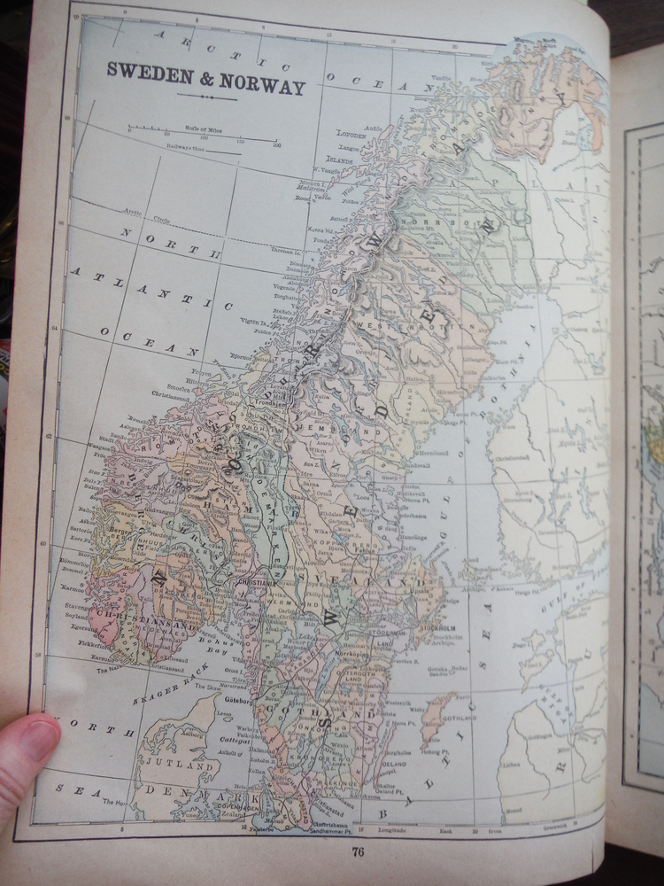 Image 1 of Maps of Scotland and of Sweden & Norway (1901)