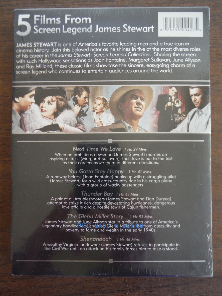 Image 1 of James Stewart: Screen Legend Collection (Shenandoah / The Glenn Miller Story / T