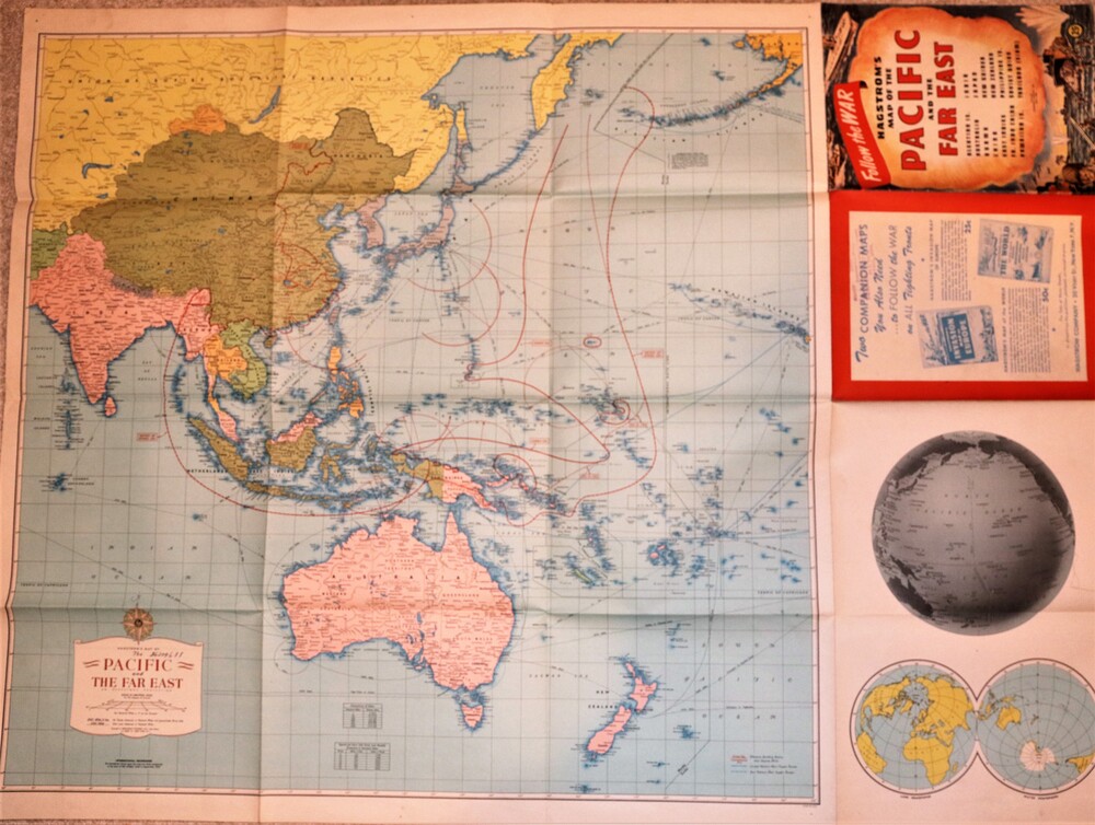 Image 1 of Hagstrom's Map of the Pacific nd the Far East - Follow the War