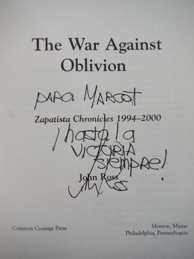Image 1 of The War Against Oblivion: The Zapatista Chronicles (The Read & Resist Series)