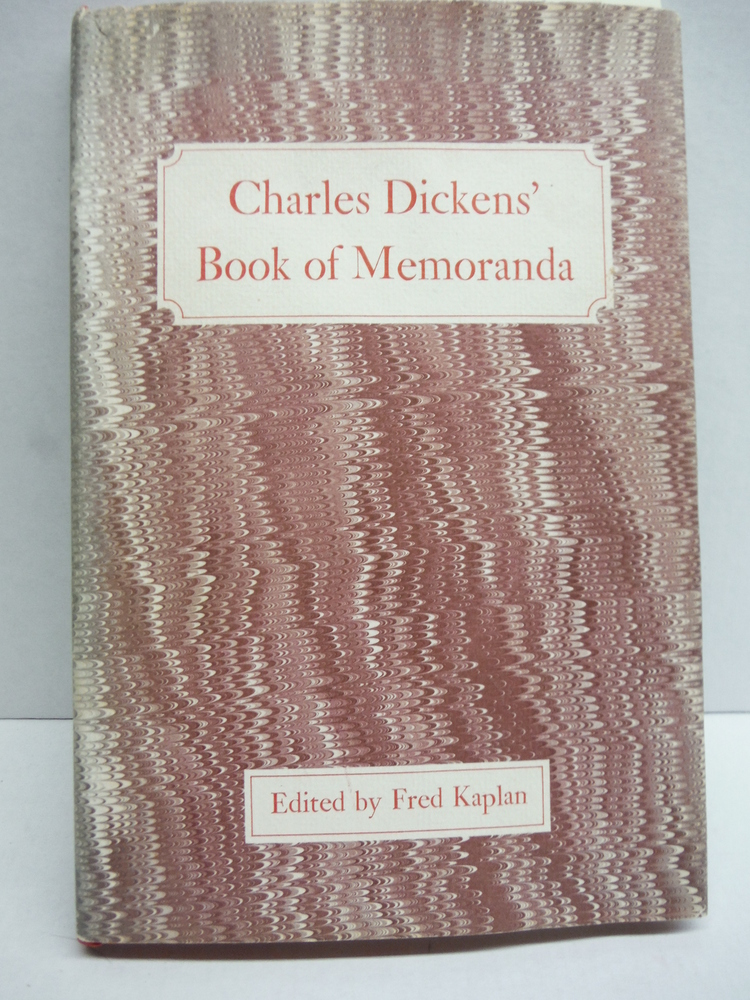 Image 0 of Charles Dickens' Book of Memoranda: A Photographic and Typographic Facsimile of 
