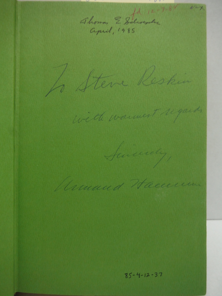 Image 1 of Inscribed: The Remarkable Life of Dr. Armand Hammer (A Cass Canfield Book)