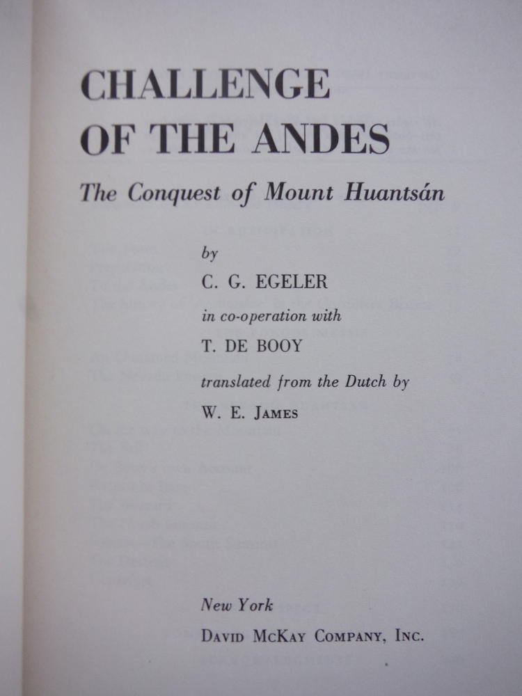 Image 1 of Challenge of the Andes: The Conquest of Mt. Huantsan