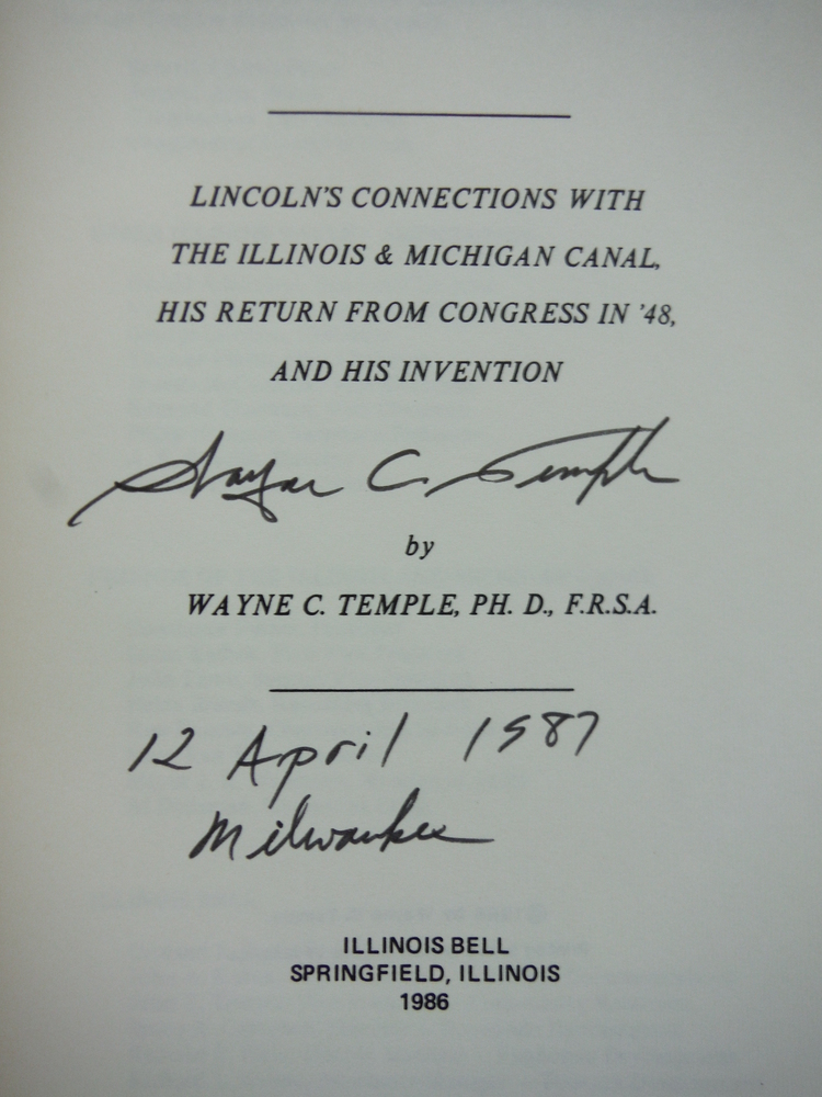 Image 1 of Lincoln's Connections with the Illinois & Michigan Canal, His Return from Congre
