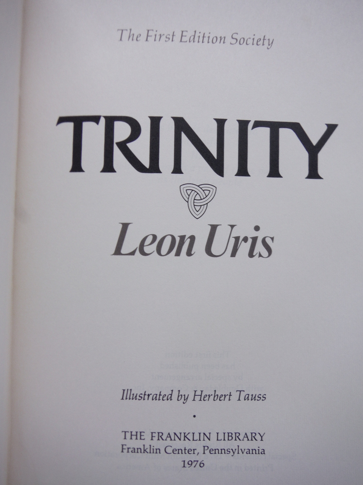 Image 1 of Trinity, a Novel of Ireland, Limited First Edition