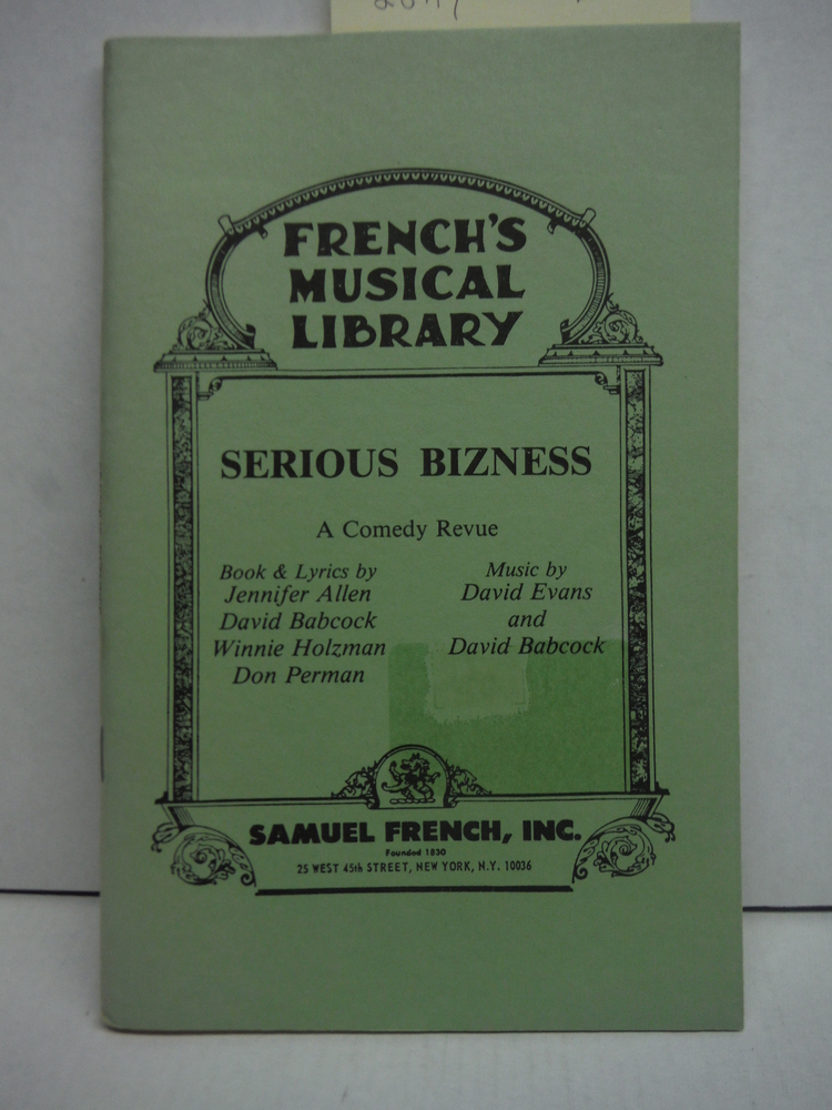 Image 0 of Serious bizness: A comedy revue