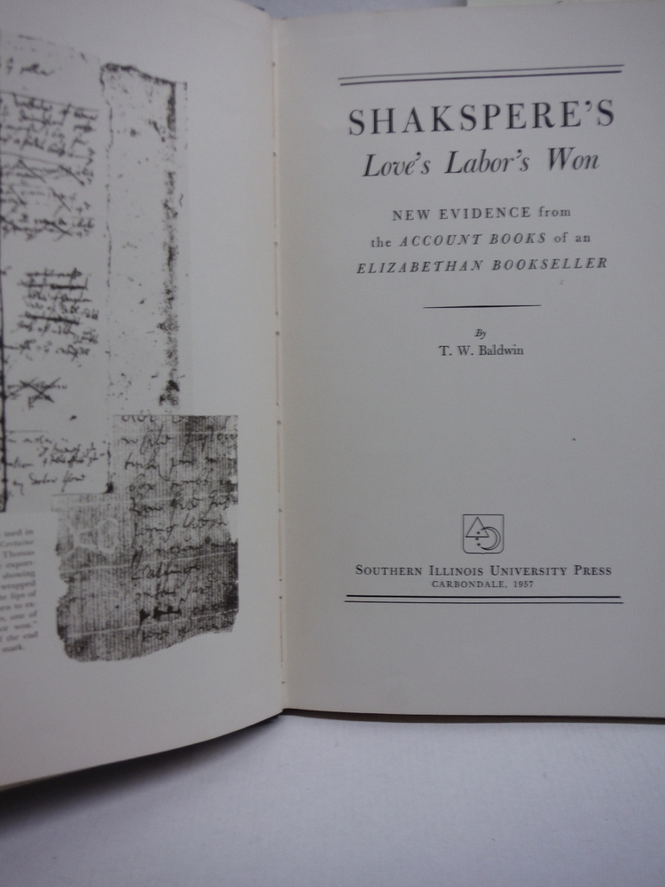 Image 1 of Shakespere's Love's labor's won