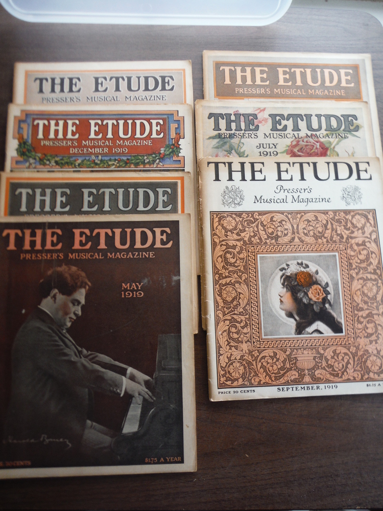 Image 0 of The Etude Presser's Musical Magazine - Seven issues 1919-1920